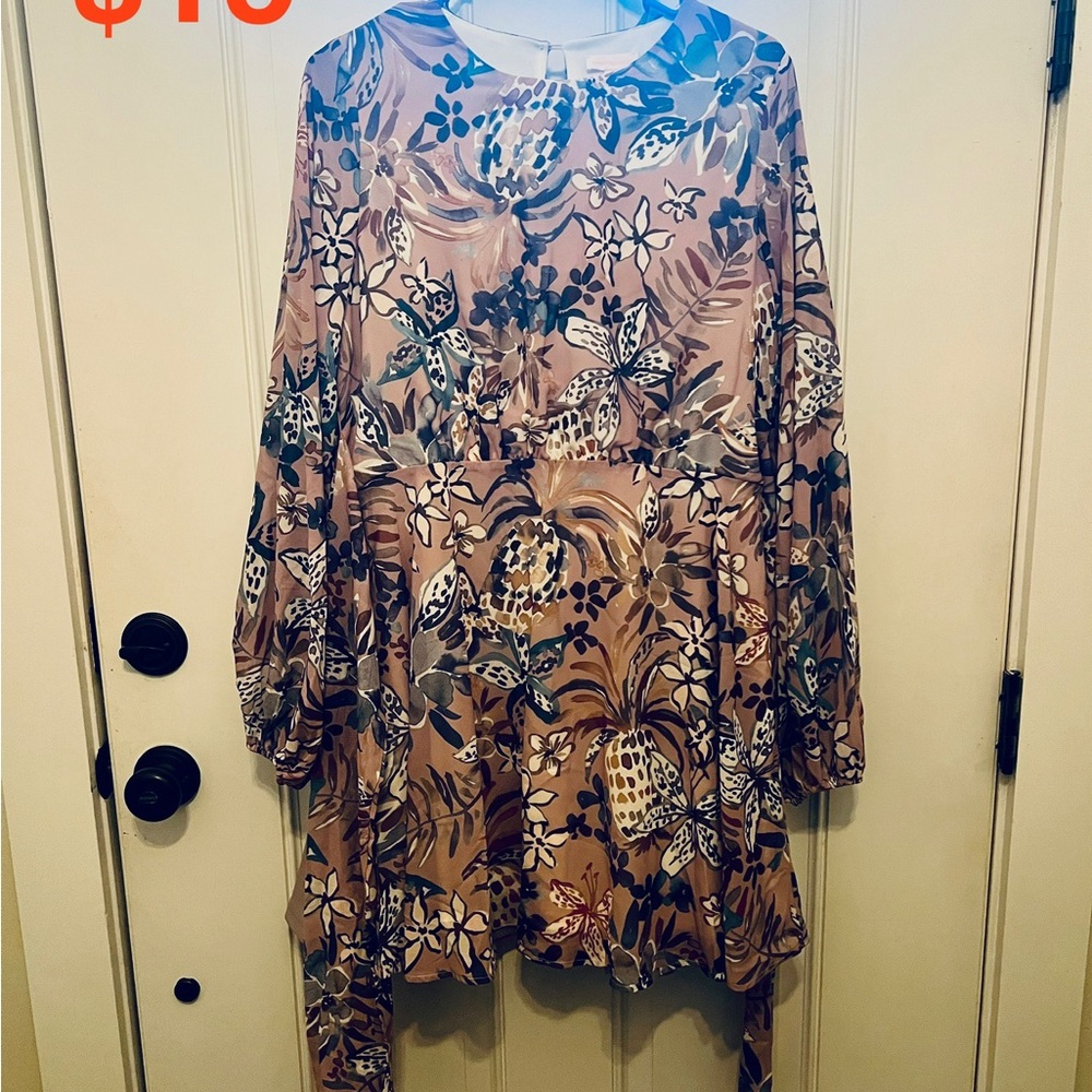 Floral Long Sleeve Dress